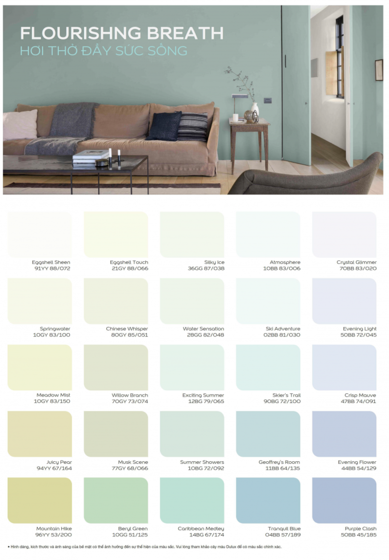 Bảng màu sơn Dulux